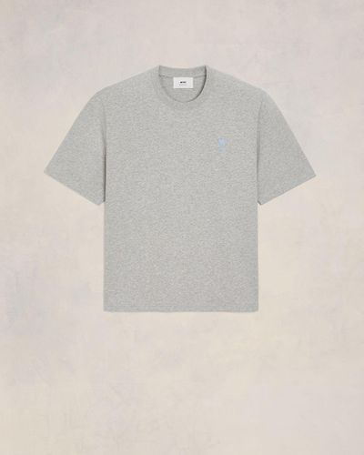 Ami Paris Ami De Coeur T-shirt - Gray