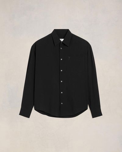Ami Paris Ami De Coeur Boxy Shirt - Black