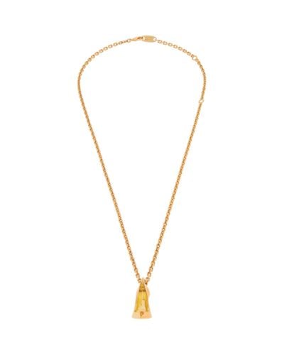 Balenciaga Keyholder Thin Honey Necklace - Metallic