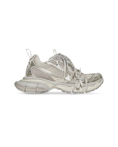 Balenciaga 3xl Logo-embossed Mesh Sneakers - White