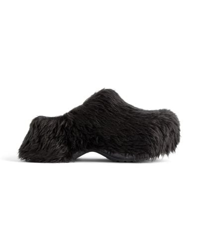Balenciaga Crocstm Mule Fake Fur - Black