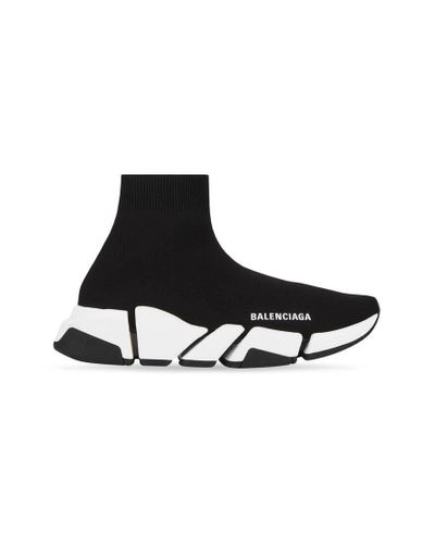 Balenciaga Zapatillas Speed 2.0 De Punto Reciclado con suela bicolor Negro
