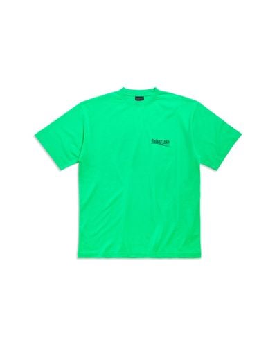 Balenciaga Camiseta political campaign large fit - Verde