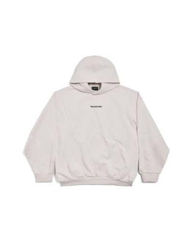 Balenciaga New back hoodie medium fit - Weiß