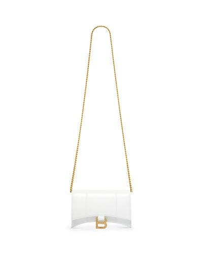 Balenciaga Hourglass brieftasche mit kette - Mettallic