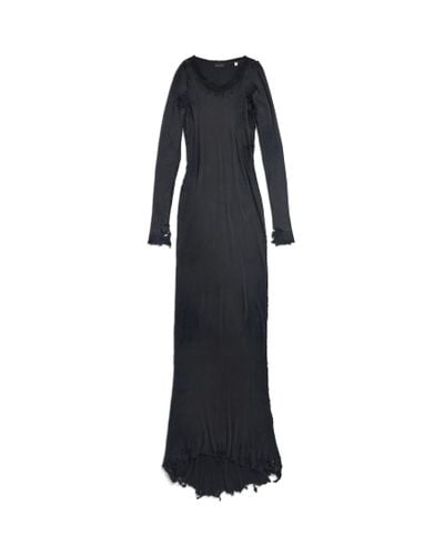 Balenciaga Vestido lingerie maxi - Negro