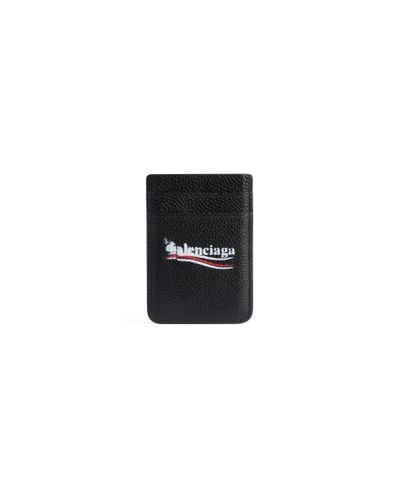 Balenciaga Cash Magnet Card Holder - Black