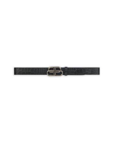 Balenciaga Bb Large Belt - Black