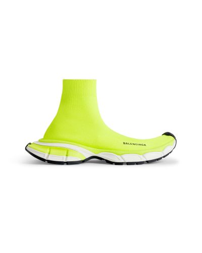 Balenciaga 3xl sock sneaker aus recyceltem strick - Gelb