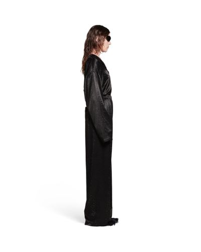 Balenciaga Rhinestone Pyjama Pants - Black