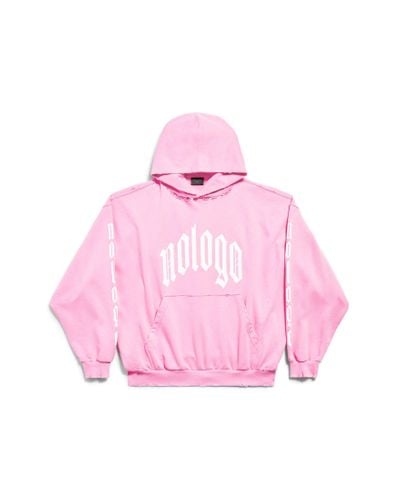 Balenciaga Nologo Hoodie Medium Fit - Pink