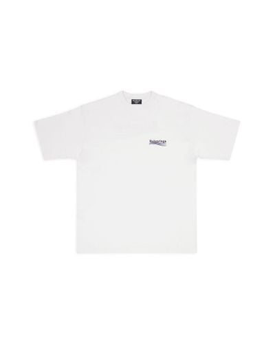 Balenciaga T-shirt political campaign large fit - Bianco