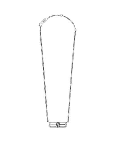 Balenciaga Bb Icon Necklace - Metallic