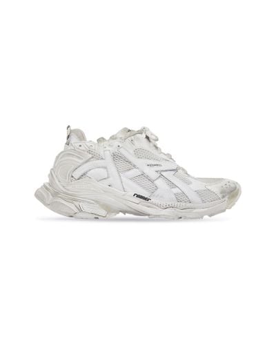 Balenciaga Runner Paneled Sneaker - White