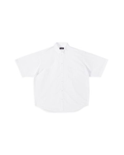 Balenciaga Camicia bb icon short sleeve - Bianco