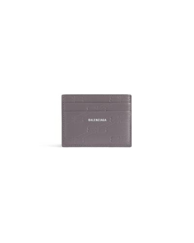 Balenciaga Embossed Monogram Card Case Box - Gray