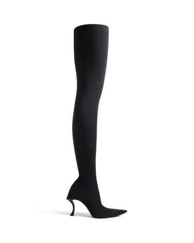 Balenciaga Bota por encima de la rodilla hourglass de 100 mm - Negro