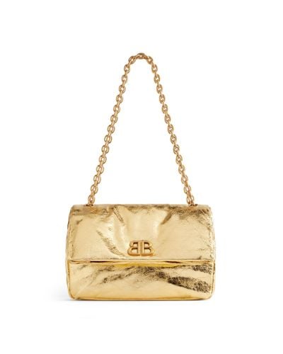 Balenciaga Monaco Small Chain Bag Metallized - Metallic