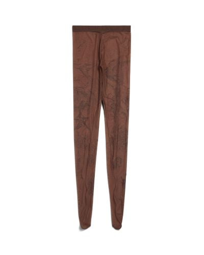 Balenciaga Tat Tights - Brown