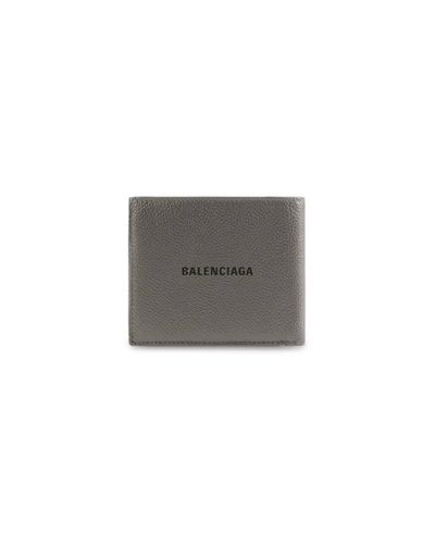 Balenciaga Cash Square Folded Wallet - Grey