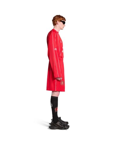 Balenciaga Soccer baggy Shorts - Red