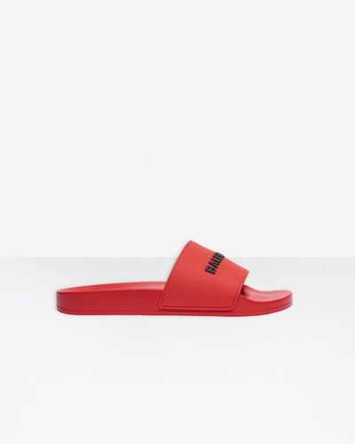 Balenciaga Pool Slide - Red