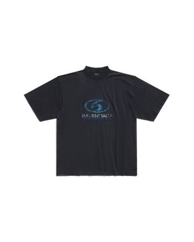 Balenciaga Surfer t-shirt medium fit - Blau