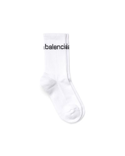 Balenciaga Bal. com socken - Weiß