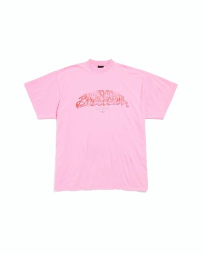 Balenciaga Offshore t-shirt oversized - Pink