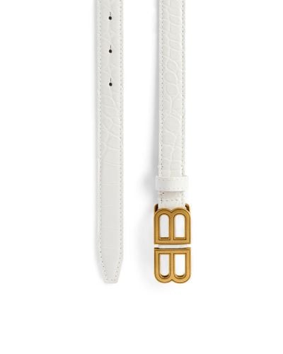 Balenciaga Cintura bb hourglass thin con lavorazione coccodrillo - Multicolore