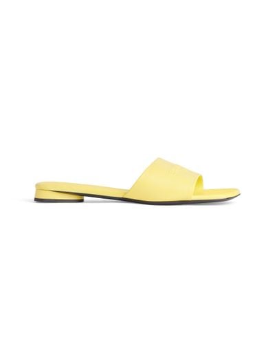 Balenciaga Duty Free Flat Sandal - Yellow