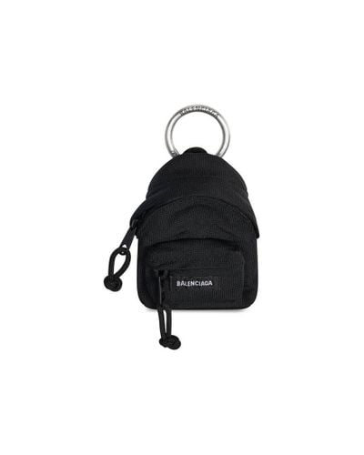 Balenciaga Micro Backpack Keychain - Black