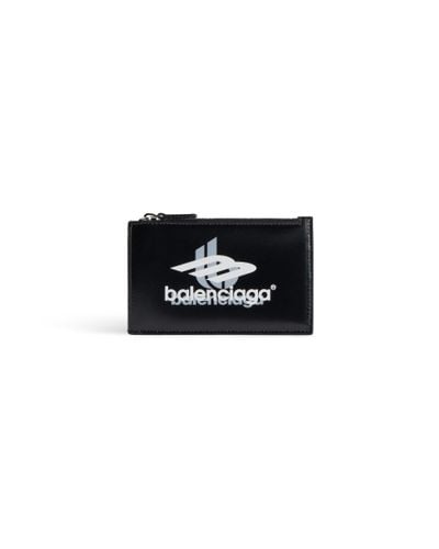 Balenciaga Cash Large Long Coin And Card Holder Box - Black