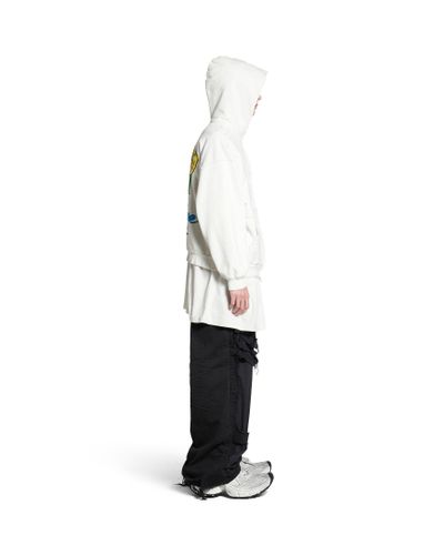 Balenciaga Not Been Done Zip-up Hoodie Medium Fit - White