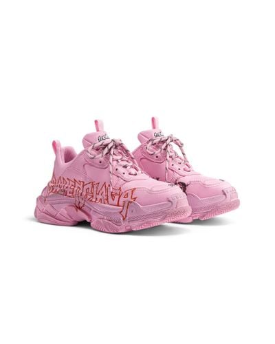 Balenciaga Triple S Sneakers Diy Metal - Pink