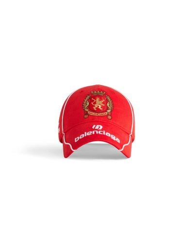 Balenciaga Cappello da baseball con ricamo - Rosso