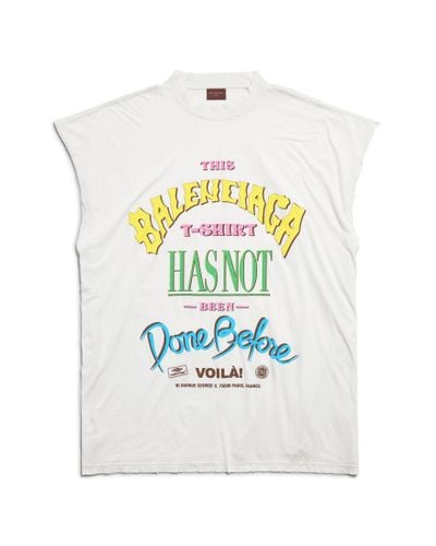 Balenciaga Not Been Done Sleeveless T-shirt Oversized - White