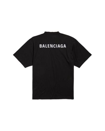 Balenciaga New Back T-shirt Medium Fit - Black