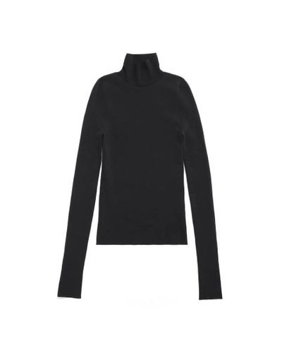 Balenciaga Tight Turtleneck Sweater Black