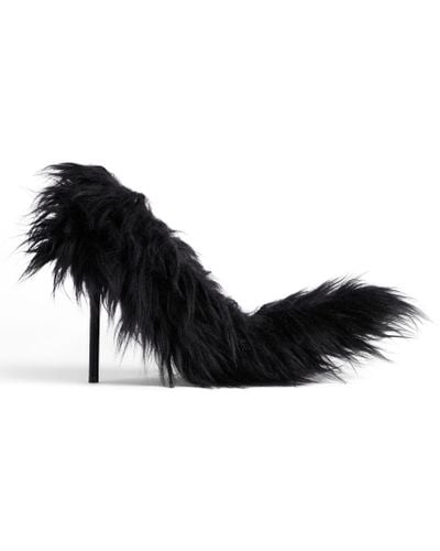 Balenciaga Zapato de salón flex fur de 110 mm - Negro