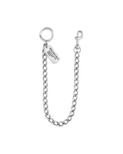 Balenciaga Tags Trouser Chain - Metallic