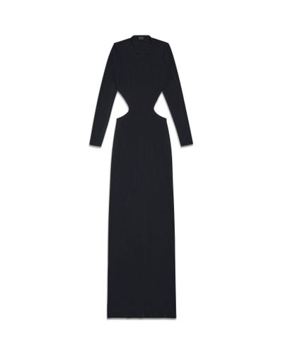 Balenciaga Cut-out Maxi Dress - Black