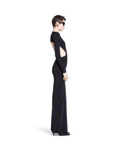Balenciaga Cut-out Maxi Dress - Black