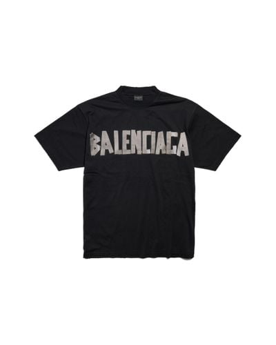 Balenciaga Camiseta new tape type medium fit - Negro