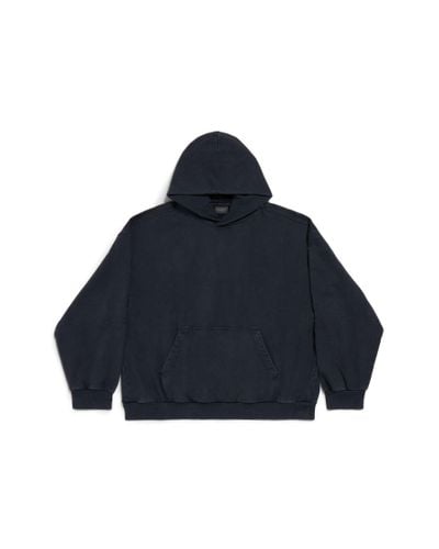 Balenciaga Hand-drawn hoodie medium fit - Blau
