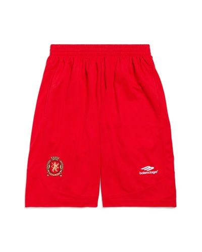 Balenciaga Soccer baggy shorts - Rot