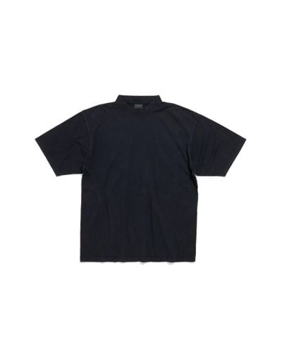 Balenciaga Hand-drawn T-shirt Medium Fit - Blue