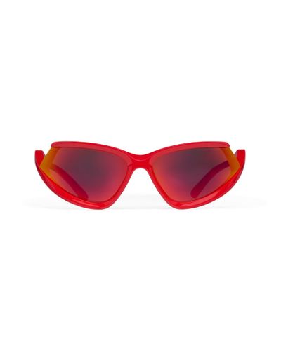 Balenciaga Gafas de sol side xpander cat - Rojo