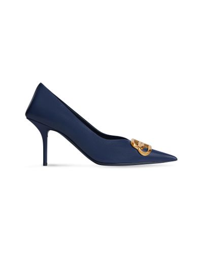 Balenciaga Square Knife Bb 80mm Pump - Blue