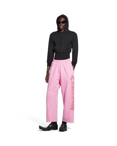 Men pink sweatpants sales